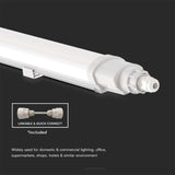 V-TAC Plafoniera LED Impermeabile 36W Collegabile L-Series 120cm 4000K IP65