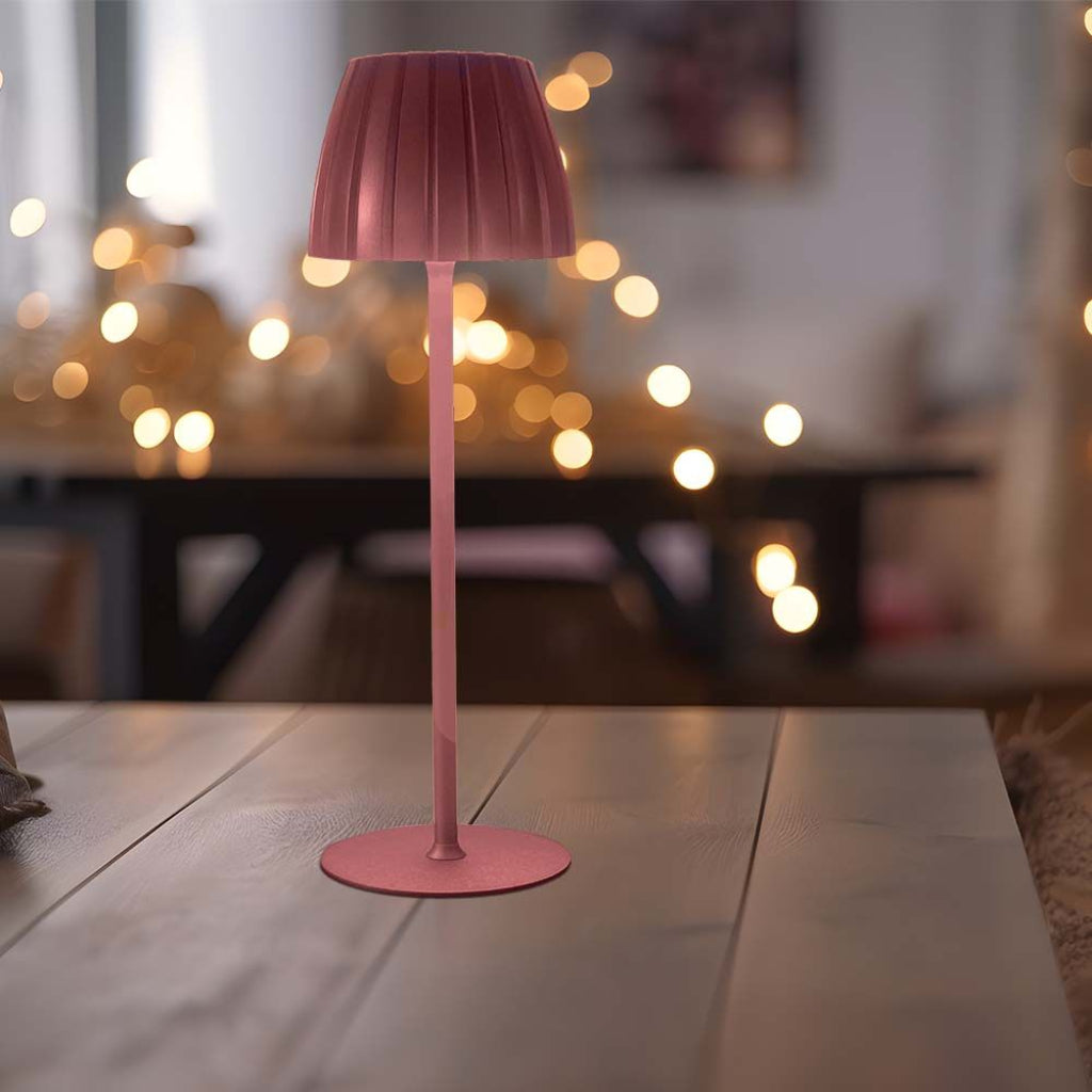 V-TAC Lampada LED da Tavolo 2.7W 105*340mm Colore Marrone ricaricabile con USB C Touch Dimmerabile 3in1