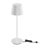 V-TAC Lampada LED da Tavolo 1.5W Colore Bianco in Alluminio con caricatore Wireless e Touch Dimmerabile 3000K IP54