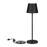 V-TAC Lampada LED da Tavolo 1.5W Colore Nero in Alluminio con caricatore Wireless e Touch Dimmerabile 3000K IP54