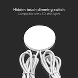 V-TAC Interruttore touch per Strip LED nascosto 12V/24V Colore Bianco