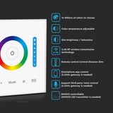V-TAC Controller a 5 Canali RGB RGBW RGB+CCT da Parete per Strip LED 12-24V 10A con Controllo RF 2.4GHz fino a 30 Metri, Dimmer e Modalità Colore Illuminazione