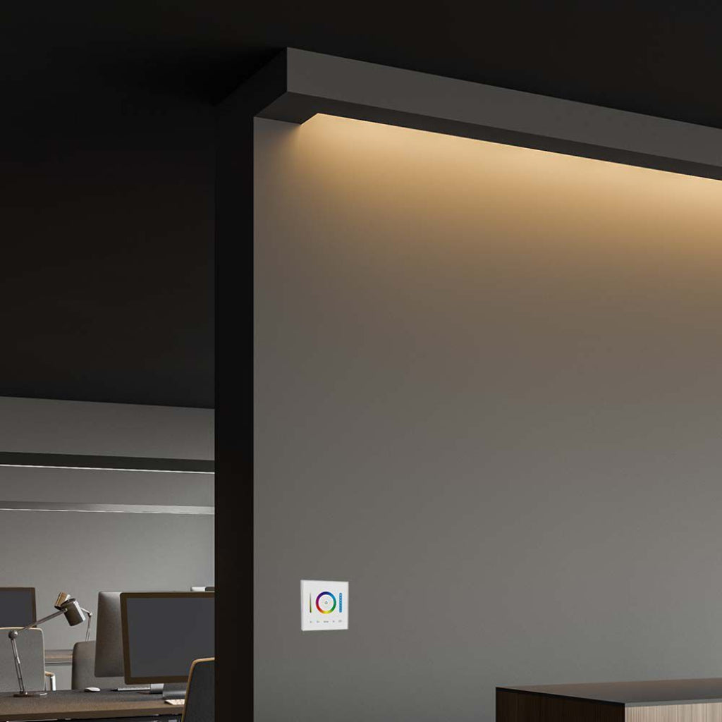 V-TAC Controller a 5 Canali RGB RGBW RGB+CCT da Parete per Strip LED 12-24V 10A con Controllo RF 2.4GHz fino a 30 Metri, Dimmer e Modalità Colore Illuminazione