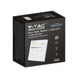 V-TAC Controller LED WiFi da Parete a 4 Zone con Dimmer Monocolore CCT per Strip LED, Modulazione GFSK Distanza Controllo 30m Input 3V IP20