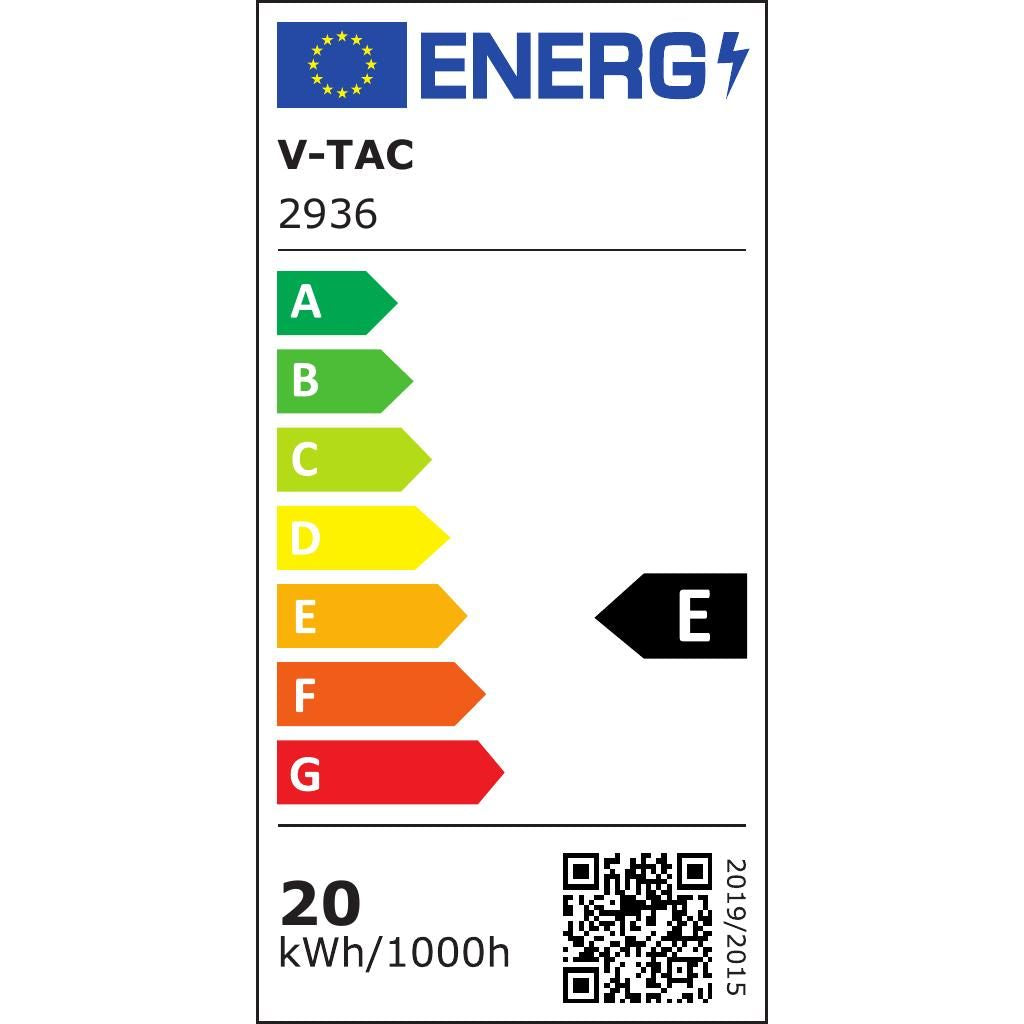 V-TAC Lampada LED da Muro Rettangolare 17W 120LM/W Colore Nero Ruotabile 3000K IP65