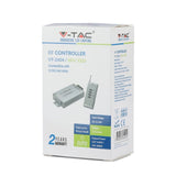 V-TAC Controller per Strip LED Dimmerabile con Radiocomando 4 Tasti (Max 144W)