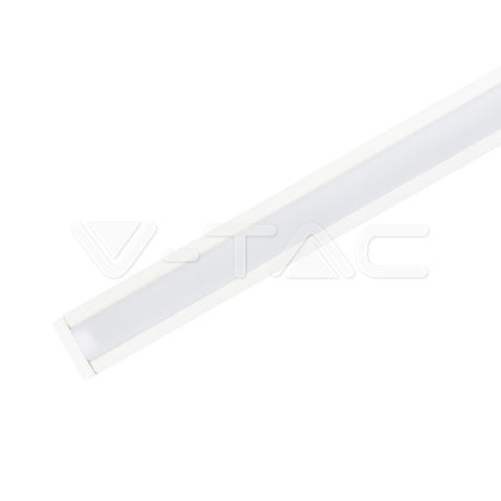 V-TAC Profilo in Alluminio Colore Bianco per Strip LED a Incasso (Max l: 12,4mm) 2000 x 24,7 x 7mm