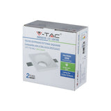 V-TAC Portafaretto LED da Incasso Quadrato GU10 e GU5.3 (MR16) Corpo in Gesso Bianco