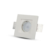 V-TAC Portafaretto LED da Incasso Quadrato GU10 e GU5.3 (MR16) Corpo in Gesso Bianco