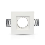 V-TAC Portafaretto LED da Incasso Quadrato GU10 e GU5.3 (MR16) Corpo in Gesso Bianco