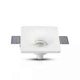 V-TAC Portafaretto LED da Incasso Quadrato GU10 e GU5.3 (MR16) Corpo in Gesso Bianco