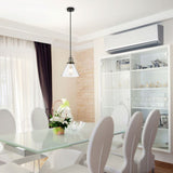 V-TAC Lampadario LED a Campana in Vetro con Portalampada E27 (Max 60W) Colore Trasparente