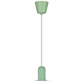 V-TAC Lampadario LED a Cilindro in Calcestruzzo con Portalampada E27 (Max 60W) Colore Verde