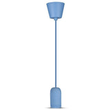 V-TAC Lampadario LED a Cilindro in Calcestruzzo con Portalampada E27 (Max 60W) Colore Blu