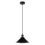 V-TAC Lampadario LED a Campana in Metallo con Portalampada E27 (Max 60W) Colore Nero Opaco