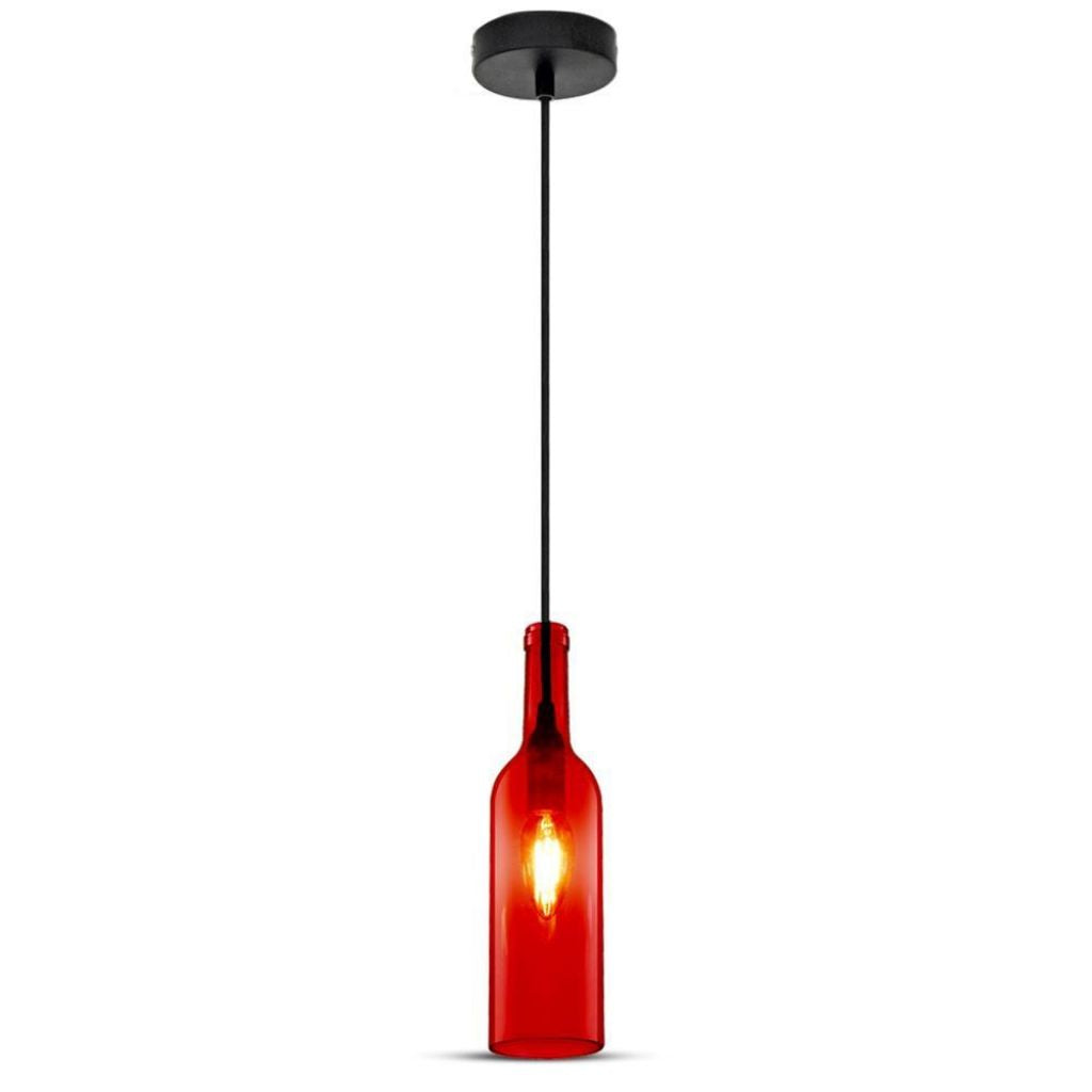 V-TAC Lampadario LED a Campana in Metallo Satinato con Portalampada E27 (Max 60W) Colore Oro Champagne