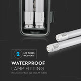 V-TAC Plafoniera LED Doppia Impermeabile 36W 120cm 4000K IP65