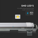 V-TAC Plafoniera LED Doppia Impermeabile 36W 120cm 4000K IP65