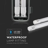 V-TAC Plafoniera LED Doppia Impermeabile 36W 120cm 6400K IP65