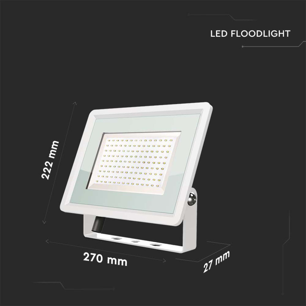 V-TAC Faro LED SMD 100W F-Series con Driver IC Integrato Colore Bianco 6400K IP65