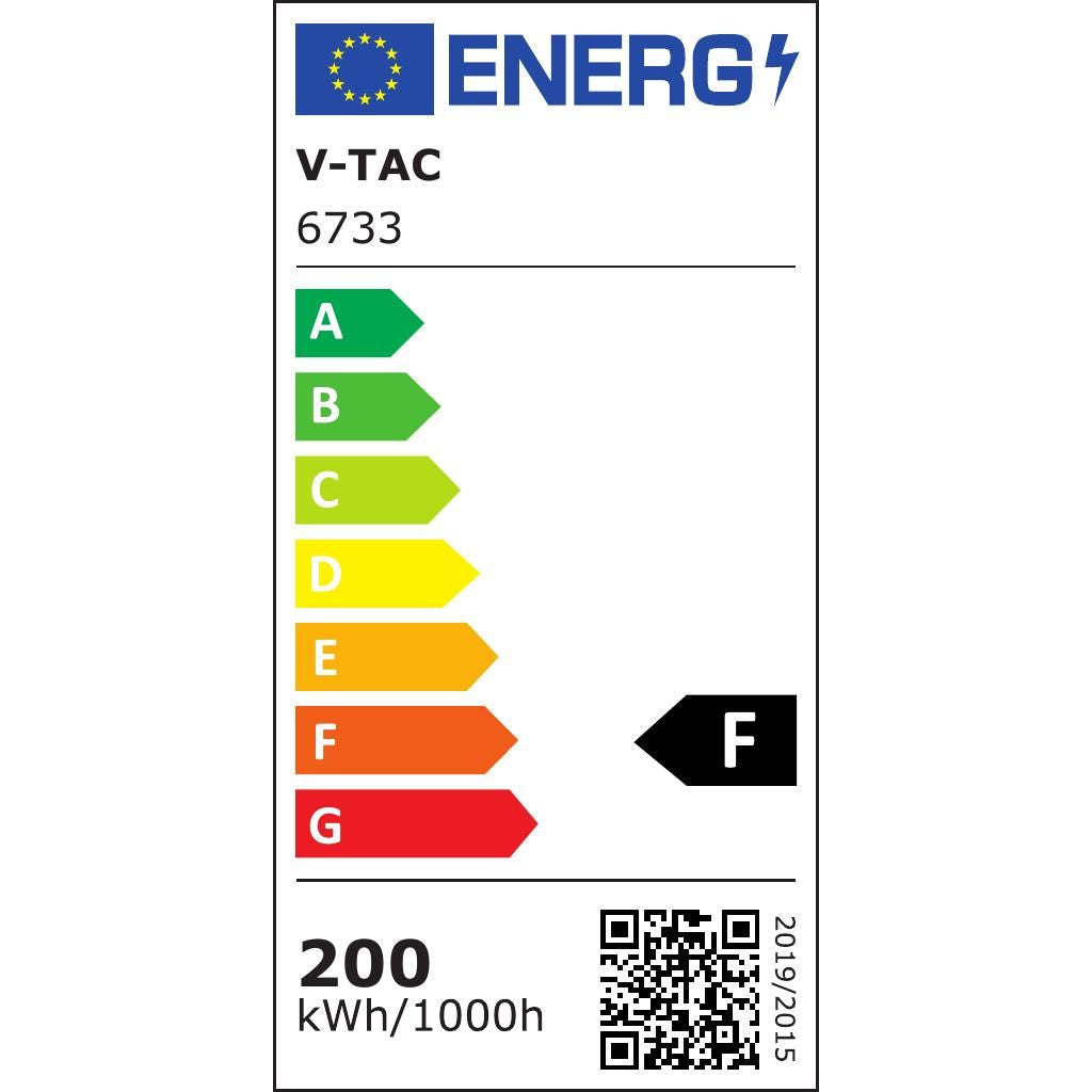 V-TAC Faro LED SMD 200W F-Series con Driver IC Integrato Colore Nero 4000K IP65