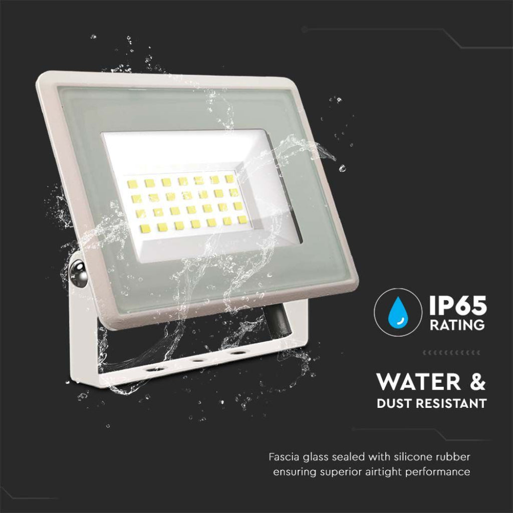 V-TAC Faro LED SMD 20W F-Series con Driver IC Integrato Colore Bianco 4000K IP65