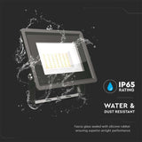 V-TAC Faro LED SMD 50W F-Series con Driver IC Integrato Colore Nero 4000K IP65