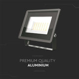 V-TAC Faro LED SMD 50W F-Series con Driver IC Integrato Colore Nero 6500K IP65