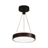 V-TAC Lampadario LED a Sospensione Circolare 12W in Metallo Colore Nero d: 240mm h: 500mm 4000K