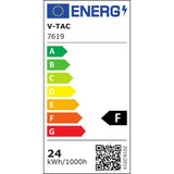 V-TAC Plafoniera LED Rotonda 24W Colore Bianco d: 295mm h: 55mm 4000K IP44