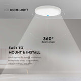 V-TAC Plafoniera LED Rotonda 30W Colore Bianco d: 420mm h: 55mm 6500K IP44