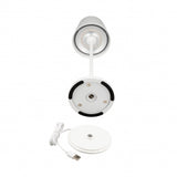 V-TAC Lampada LED da Tavolo 2W Colore Bianco in Alluminio con caricatore Wireless e Touch Dimmerabile 3000K IP54