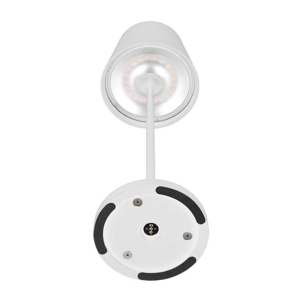 V-TAC Lampada LED da Tavolo 2W Colore Bianco in Alluminio con caricatore Wireless e Touch Dimmerabile 3000K IP54