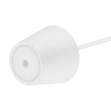 V-TAC Lampada LED da Tavolo 2W Colore Bianco in Alluminio con caricatore Wireless e Touch Dimmerabile 3000K IP54