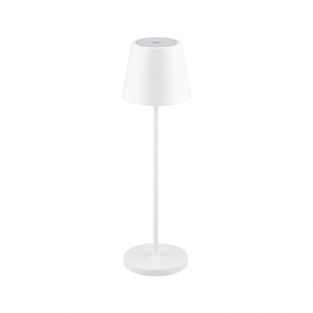 V-TAC Lampada LED da Tavolo 2W Colore Bianco in Alluminio con caricatore Wireless e Touch Dimmerabile 3000K IP54