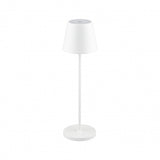 V-TAC Lampada LED da Tavolo 2W Colore Bianco in Alluminio con caricatore Wireless e Touch Dimmerabile 3000K IP54