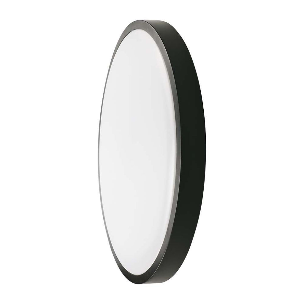 V-TAC Plafoniera LED Rotonda 30W con Sensore di Movimento a Microonde Colore Nero 4000K IP44