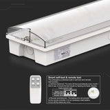 V-TAC Lampada LED di emergenza con Installazione a Parete e Pulsante di Autotest, Autonomia 3h, Compatibile con Telecomando RF 6000K IP65