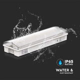 V-TAC Lampada LED di emergenza con Installazione a Parete e Pulsante di Autotest, Autonomia 3h, Compatibile con Telecomando RF 6000K IP65