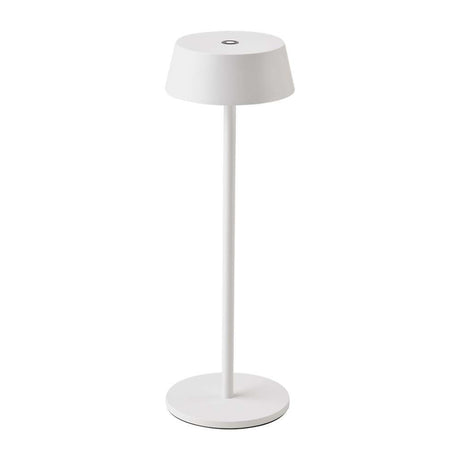 V-TAC Lampada LED da Tavolo 2W Colore Bianco in Alluminio ricaricabile con USB C Touch Dimmerabile 3000K IP54