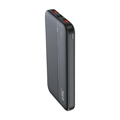 V-TAC Power Bank 10000mAh con Ricarica Rapida PD Power Delivery 22.5W, 2 USB-A, USB Type-C, Micro USB, Colore Nero