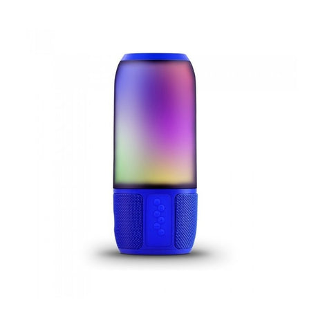 V-TAC Lampada LED da Tavolo 2 LED 3W Multifunzione Speaker Bluetooth USB e TF CARD Colore Blu con Luci RGB