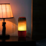 V-TAC Lampada LED da Tavolo 2 LED 3W Multifunzione Speaker Bluetooth USB e TF CARD Colore Rosso con Luci RGB