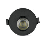 V-TAC Portafaretto LED da Incasso GU10 Rotondo Colore Nero con Interno Nero