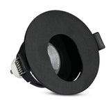 V-TAC Portafaretto LED da Incasso GU10 Rotondo Colore Nero con Interno Nero