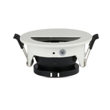V-TAC Portafaretto LED da Incasso GU10 con Sezione a Mezza Luna Colore Bianco con Interno Nero