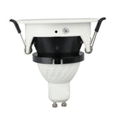 V-TAC Portafaretto LED da Incasso GU10 con Sezione a Mezza Luna Colore Bianco con Interno Nero