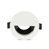 V-TAC Portafaretto LED da Incasso GU10 con Sezione a Mezza Luna Colore Bianco con Interno Nero