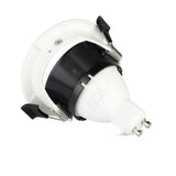 V-TAC Portafaretto LED da Incasso GU10 con Sezione a Mezza Luna Colore Bianco con Interno Nero