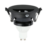 V-TAC Portafaretto LED da Incasso GU10 con Sezione a Mezza Luna Colore Nero con Interno Nero